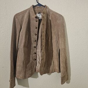 Live a Little Tan Suede Women's Blazer